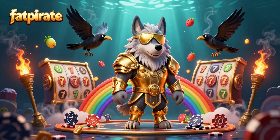 Engage in action-packed gaming with fatpirate, featuring Viking characters and vibrant slot symbols.