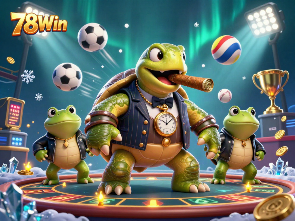 Engage in thrilling gaming adventures with 78Win at this vibrant casino scene